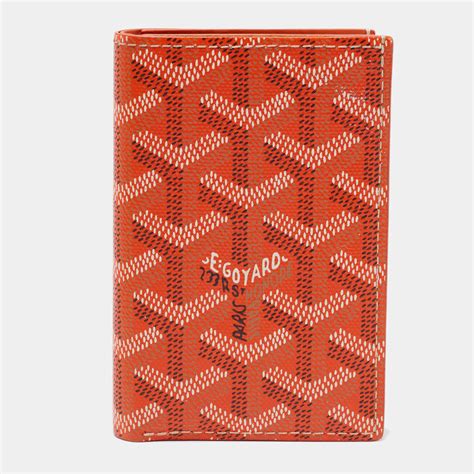 st pierre bifold wallet orange.